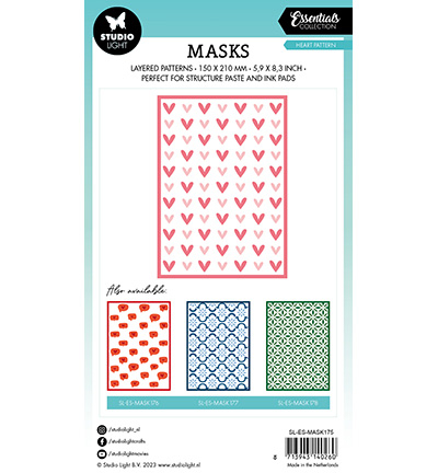 SL-ES-MASK175 - StudioLight - Heart pattern Essentials nr.175 - Amour - Detail 1