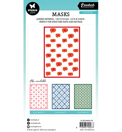SL-ES-MASK176 - StudioLight - Love pattern Essentials nr.176 - Amour - Detail 1