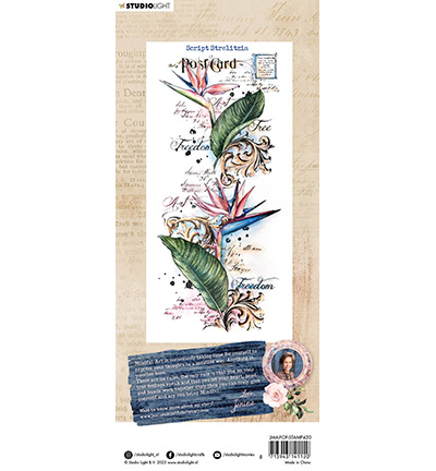 JMA-FOF-STAMP420 - Jenine's - Script Strelitzia Feelings of Freedom nr.420 - Courrier/lettre - Detail 2