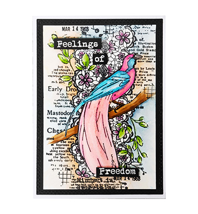 JMA-FOF-STAMP421 - Jenine's - Birds-of-paradise Feelings of Freedom nr.421 - Animaux - Detail 1