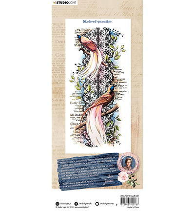 JMA-FOF-STAMP421 - Jenine's - Birds-of-paradise Feelings of Freedom nr.421 - Animaux - Detail 2