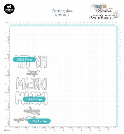 JMA-FOF-CD516 - Jenine's - Spread your wings Feelings of Freedom nr.516 - Textes - Detail 4