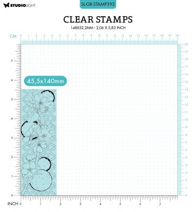 SL-GR-STAMP393 - StudioLight - Primula branch Grunge collection nr.393 - Fleurs - Detail 2