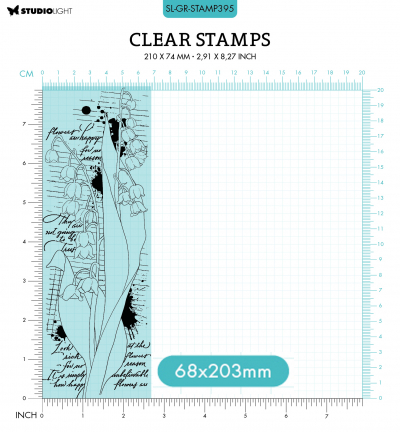 SL-GR-STAMP395 - StudioLight - Lily of the valley Grunge collection nr.395 - Fleurs - Detail 3