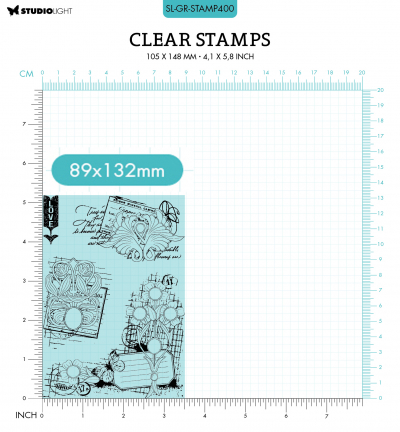 SL-GR-STAMP400 - StudioLight - Floral gems Grunge collection nr.400 - Fleurs - Detail 3