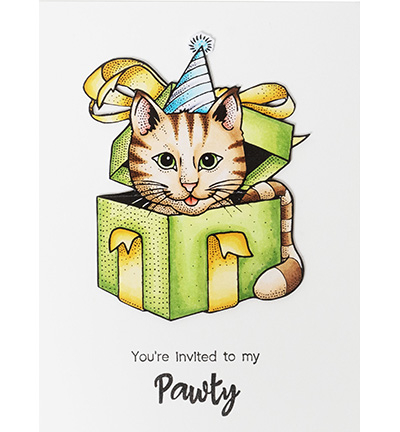 BL-ES-STAMP408 - Laurens van Gurp - Cat in a box Essentials nr.408 - Animaux - Detail 3