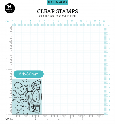 BL-ES-STAMP412 - Laurens van Gurp - Cake Party Essentials nr.412 - Fête - Detail 2