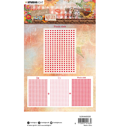 SL-SK-MASK200 - StudioLight - Picnic cloth Sunflower Kisses nr.200 - Background - Detail 2