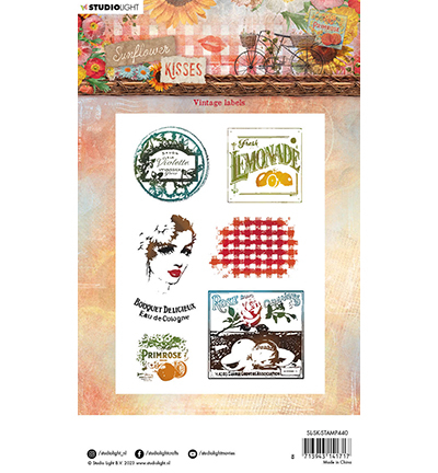 SL-SK-STAMP440 - StudioLight - Vintage labels Sunflower Kisses nr.440 - Vintage - Detail 1