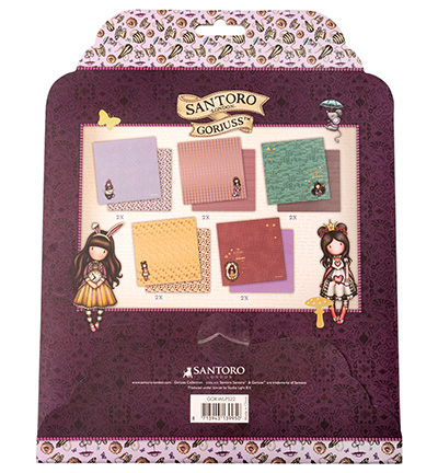 GOR-WL-PS22 - Gorjuss - Paper Set 5x2 double-sided designs Wonderland nr.22 - Paper Set - Detail 3