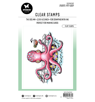 BL-ES-STAMP460 - Laurens van Gurp - Flip flops By Laurens nr.460 - Animaux - Detail 2