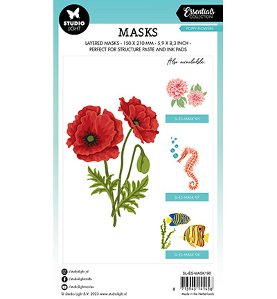 SL-ES-MASK196 - StudioLight - Poppy flowers Essentials nr.196 - Fleurs - Detail 1