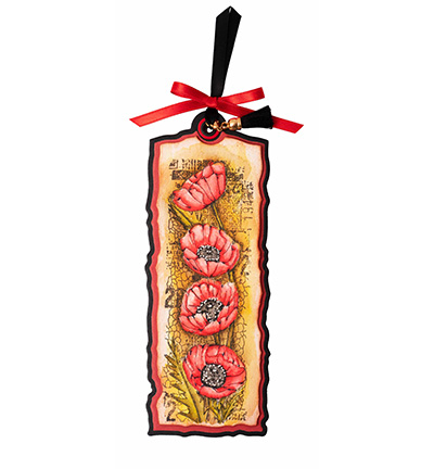 SL-GR-STAMP443 - StudioLight - Poppy flower Grunge collection nr.443 - Fleurs - Detail 2