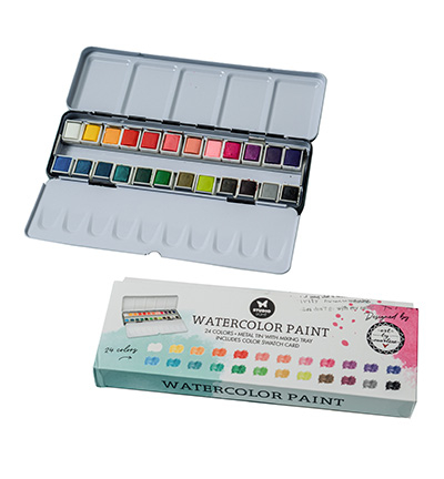 SL-ES-WC02 - StudioLight - Watercolor paint 24 colors Essentials +ABM nr.02 - Essentials +ABM Watercolor - Detail 3