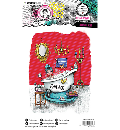 ABM-SI-STAMP473 - Art by Marlene - Mindfulness Signature Collection nr.473 - Maison, vie - Detail 1