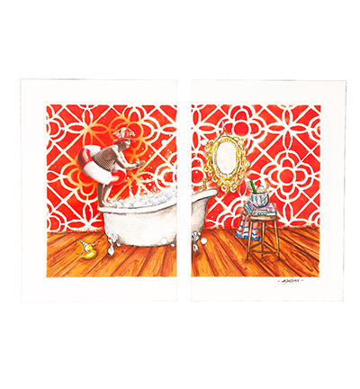 ABM-SI-STAMP473 - Art by Marlene - Mindfulness Signature Collection nr.473 - Maison, vie - Detail 2