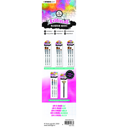 ABM-ES-BRUSH04 - Art by Marlene - Watercolor brushes Set of 3 Essentials nr.04 - Kit Pinceaux - Detail 1