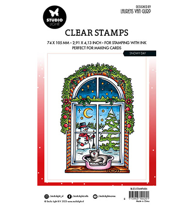 BL-ES-STAMP486 - Laurens van Gurp - Snowy day By Laurens nr.486 - Noël, hiver - Detail 2