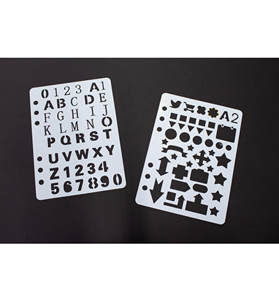 K-5050 - Kangaro - Set de pochoirs - Alphabet, caractères - Detail 3