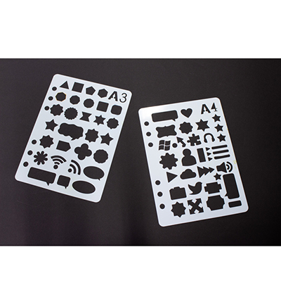 K-5050 - Kangaro - Set de pochoirs - Alphabet, caractères - Detail 4