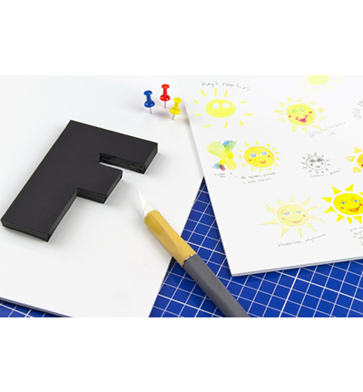 K-0073-103 - Kangaro - Foamboard Zwart A3 - 3mm - Carton mousse - Detail 4