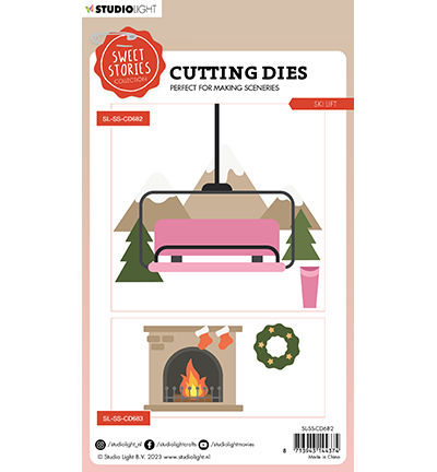 SL-SS-CD682 - StudioLight - Ski lift Sweet Stories nr.682 - Noël, hiver - Detail 3