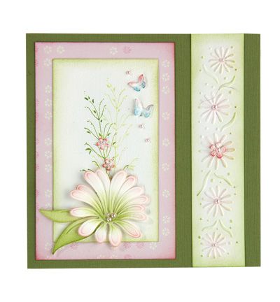 45.1536 - Leane Creatief - Small Butterflies & Flowers - Fleurs - Detail 1