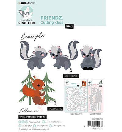 CCL-FR-CD700 - CraftLab - Theo Friendz nr.700 - Animaux - Detail 1