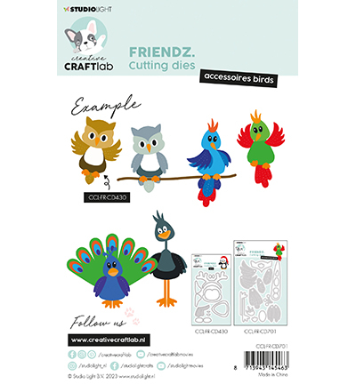 CCL-FR-CD701 - CraftLab - Accessoires birds Friendz nr.701 - Animaux - Detail 1
