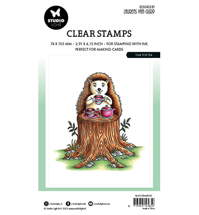 BL-ES-STAMP533 - Laurens van Gurp - Time for tea By Laurens nr.533 - Animaux - Detail 1