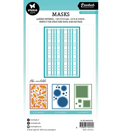 SL-ES-MASK220 - StudioLight - Checkered plaid Essentials nr.220 - Strokes - Detail 1