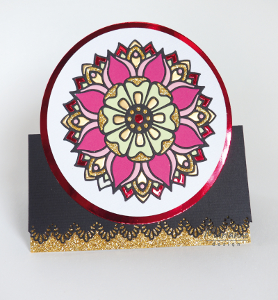 CA3137 - Marianne Design - Red mirror paper - Mirror paper - Detail 1