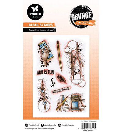 SL-GR-STAMP515 - StudioLight - Creative inventions Grunge Collection nr.515 - Ecole - Detail 1