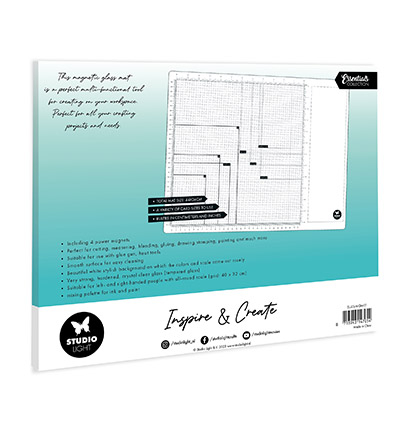 SL-ES-MGM01 - StudioLight - Magnetic Glass Mat 4 magnets included Essentials nr.01 - Magnetic Glass Mat - Detail 1
