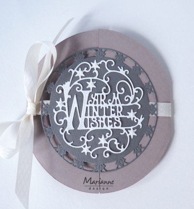 LR0620 - Marianne Design - Anja's Warm Winter Wishes - Noël, hiver - Detail 2