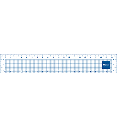 LR0049 - Marianne Design - Ruler - 20 cm - Plastique - Detail 1