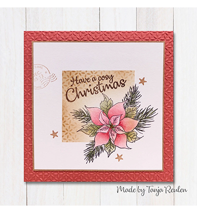 FLO033 - Nellie's Choice - Poinsetta - Tampons fleurs - Detail 1 FLO033 - Nellie's Choice - Poinsetta - Tampons fleurs - Detail 1