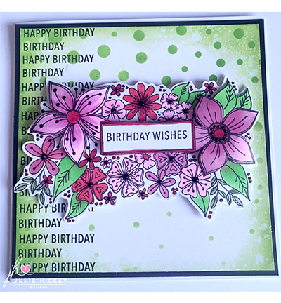 JH1036 - Julie Hickey - Bursting with Flowers - Fleurs - Detail 1 JH1036 - Julie Hickey - Bursting with Flowers - Fleurs - Detail 1