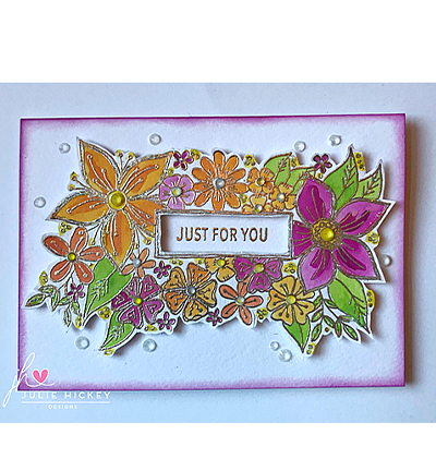 JH1036 - Julie Hickey - Bursting with Flowers - Fleurs - Detail 3 JH1036 - Julie Hickey - Bursting with Flowers - Fleurs - Detail 3
