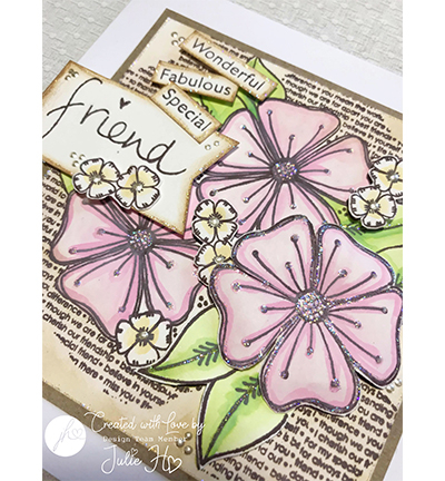 JH-A5-1002 - Julie Hickey - Blooming Florals - Fleurs - Detail 3 JH-A5-1002 - Julie Hickey - Blooming Florals - Fleurs - Detail 3