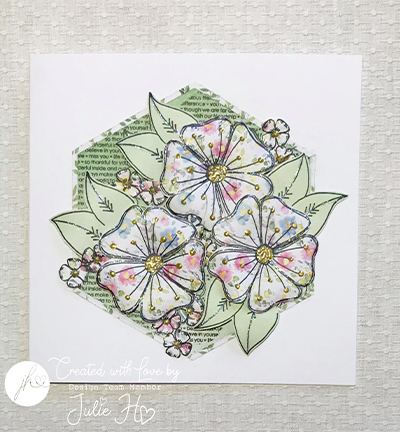 JH-A5-1002 - Julie Hickey - Blooming Florals - Fleurs - Detail 4 JH-A5-1002 - Julie Hickey - Blooming Florals - Fleurs - Detail 4