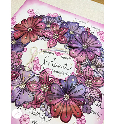 JH-A5-1003 - Julie Hickey - Floral Fantasy - Fleurs - Detail 5 JH-A5-1003 - Julie Hickey - Floral Fantasy - Fleurs - Detail 5