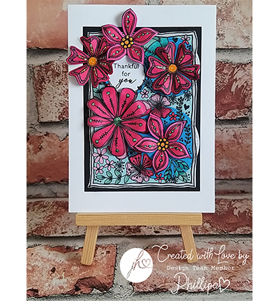 JH-A5-1003 - Julie Hickey - Floral Fantasy - Fleurs - Detail 7 JH-A5-1003 - Julie Hickey - Floral Fantasy - Fleurs - Detail 7