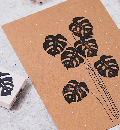 MB0004* - Colop - Palm leaf - May & Berry - Detail 1 MB0004* - Colop - Palm leaf - May & Berry - Detail 1
