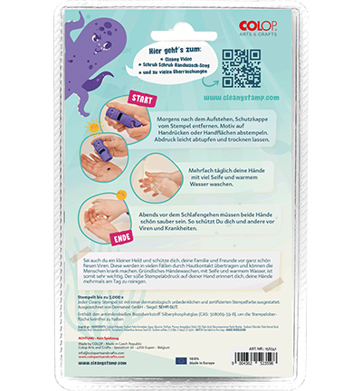 156695 - Colop - Cleany OCTO violett, DE-FR-NL, with soap - Nettoyage tampons - Detail 1 156695 - Colop - Cleany OCTO violett, DE-FR-NL, with soap - Nettoyage tampons - Detail 1