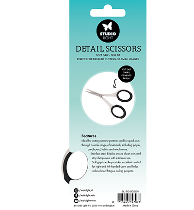 SL-TO-SCIS01 - StudioLight - Detail Scissor soft grip fine tip Essentials Tools nr.01 - Ciseaux 3D - Detail 1