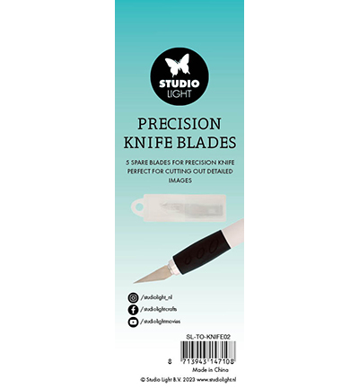 SL-TO-KNIFE02 - StudioLight - Precision Knife Spareblades 5PC Essentials Tools nr.01 - Cutter - Detail 1