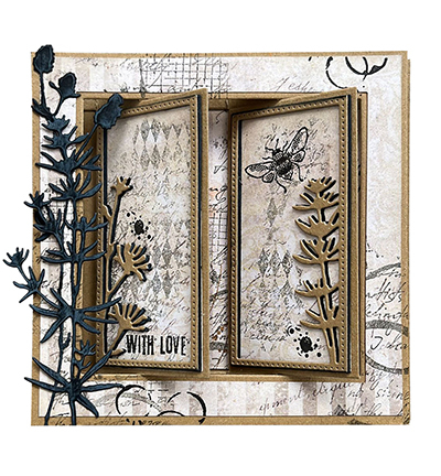 HE-ND-CD706 - Hazel Eaton - Twigs and frames Natures dream nr.706 - Fleurs - Detail 1