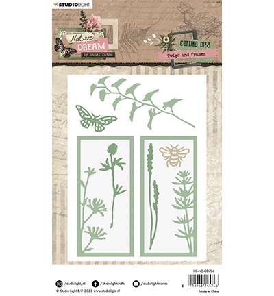 HE-ND-CD706 - Hazel Eaton - Twigs and frames Natures dream nr.706 - Fleurs - Detail 2