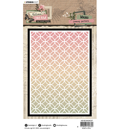 HE-ND-MASK237 - Hazel Eaton - Dreamy pattern Natures dream nr.237 - Cercles - Detail 2